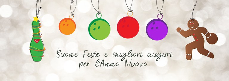 Buone Feste QubicaAMF bowling banner per home